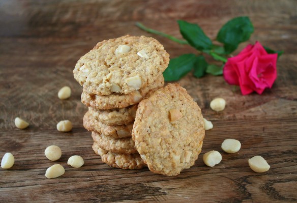 Cookies met witte chocolade en macedemia noten